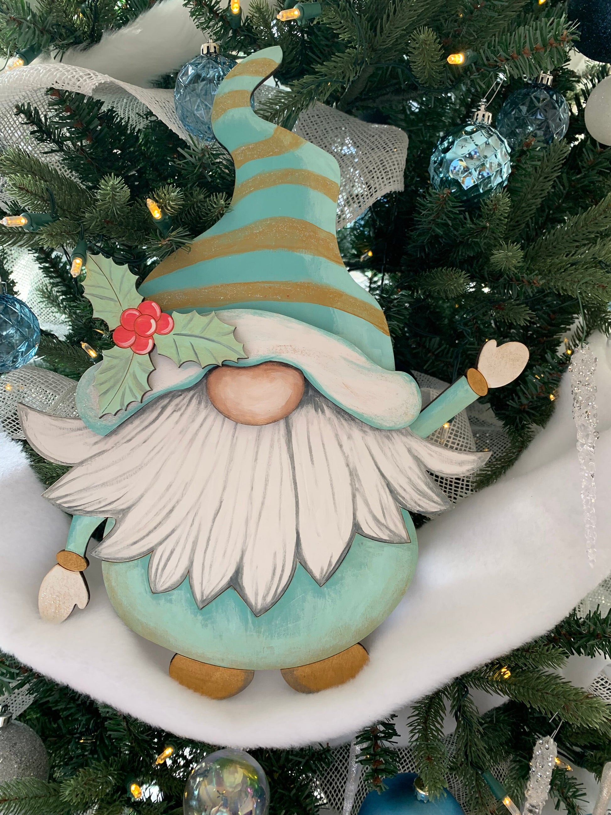 Christmas Gnome - Christmas Decor - Wooden Christmas Decor – Rock ...